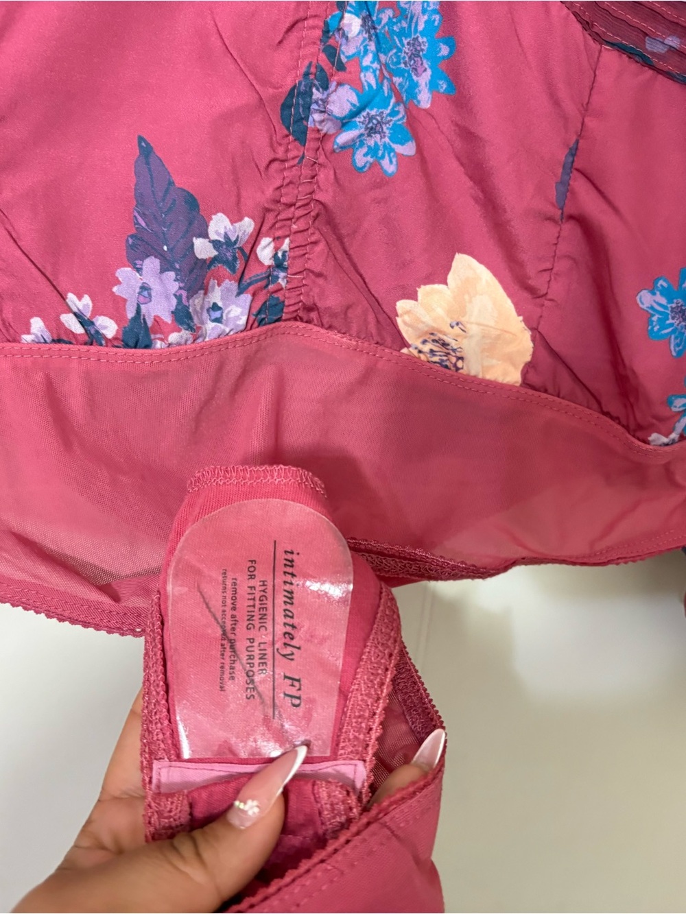 Free People Intimately FP Wonderlost Bodysuit XL Floral Sheer Boho Romantic Top - Picture 7 of 12